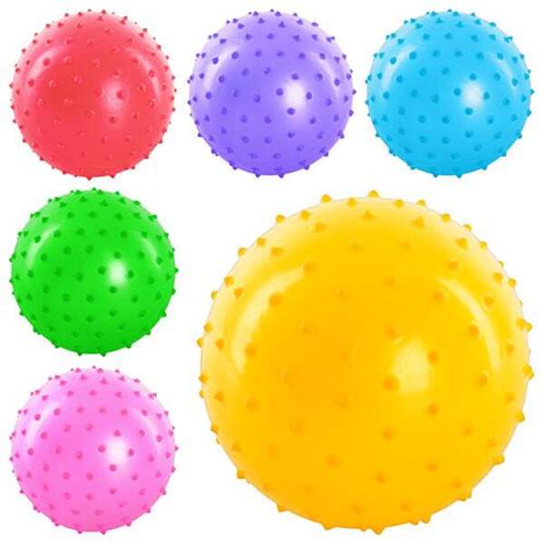 М'яч масажний MS 0663 (250шт) 5 дюймів, ПВХ, 30г, 6 кольорів (шт.)