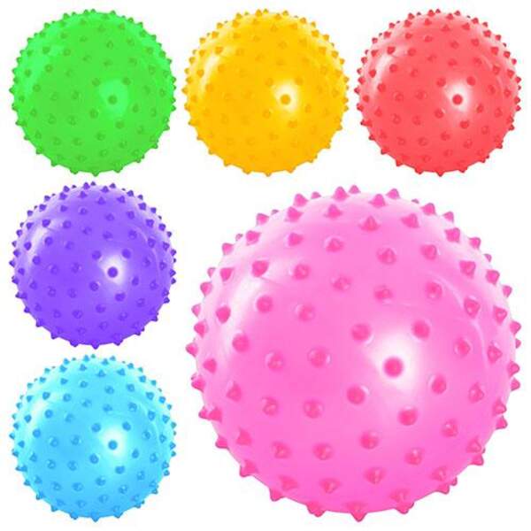 М'яч масажний MS 0664 (250шт) 6 дюймів, ПВХ, 45г, 6 кольорів (шт.)